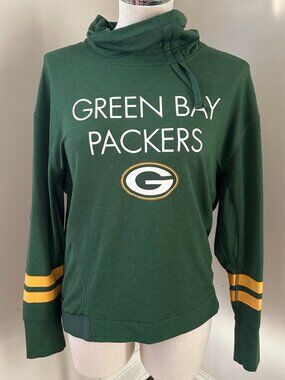 Women's NFL Green Bay Packers Nike Dri-Fit Long-Sleeve Hooded Top Size Large